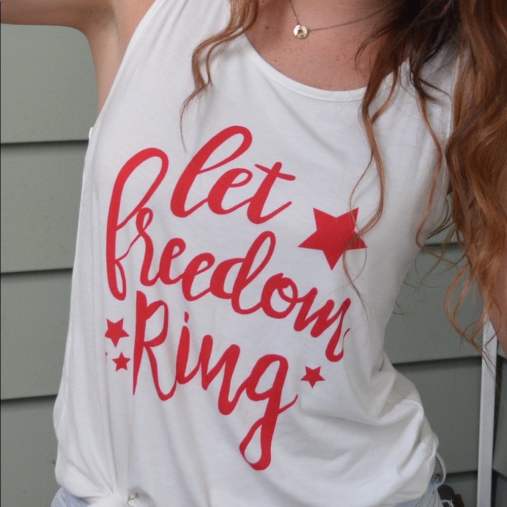 Let freedom ring tank top